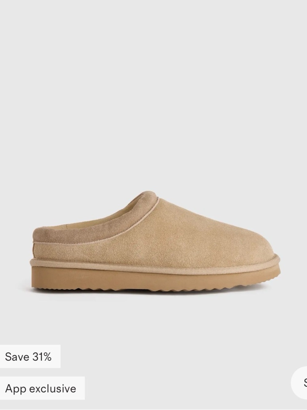Quince Women's Slip-On Suede Clog - Beige